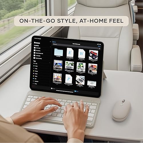 Miniatura 6 de Satechi OntheGo - Mouse Bluetooth con batería recargable USB C, conecta hasta 3 dispositivos, mouse inalámbrico compacto y portátil para laptop,