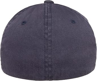 Flexfit Men's Low-Profile Unstructured Fitted Dad-Style Baseball Cap, Navy, Small-Medium
