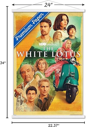 Miniatura 7 de Trends International The White Lotus - Póster de pared de una hoja, 22.37 x 34.00 pulgadas, paquete de impresión premium y colgador blanco