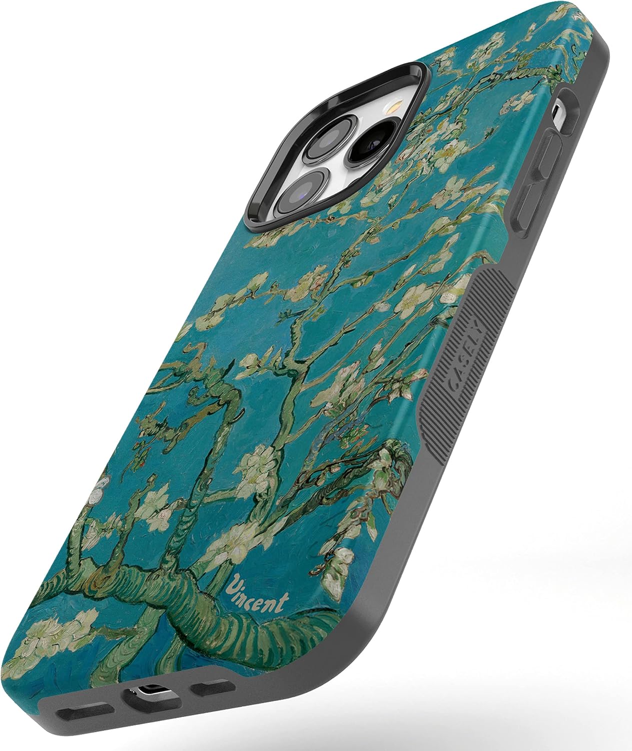 Casely iPhone 13 Pro Max Case | Van Gogh | Almond Blossom Floral | Bold Protective Design | Compatible with MagSafe