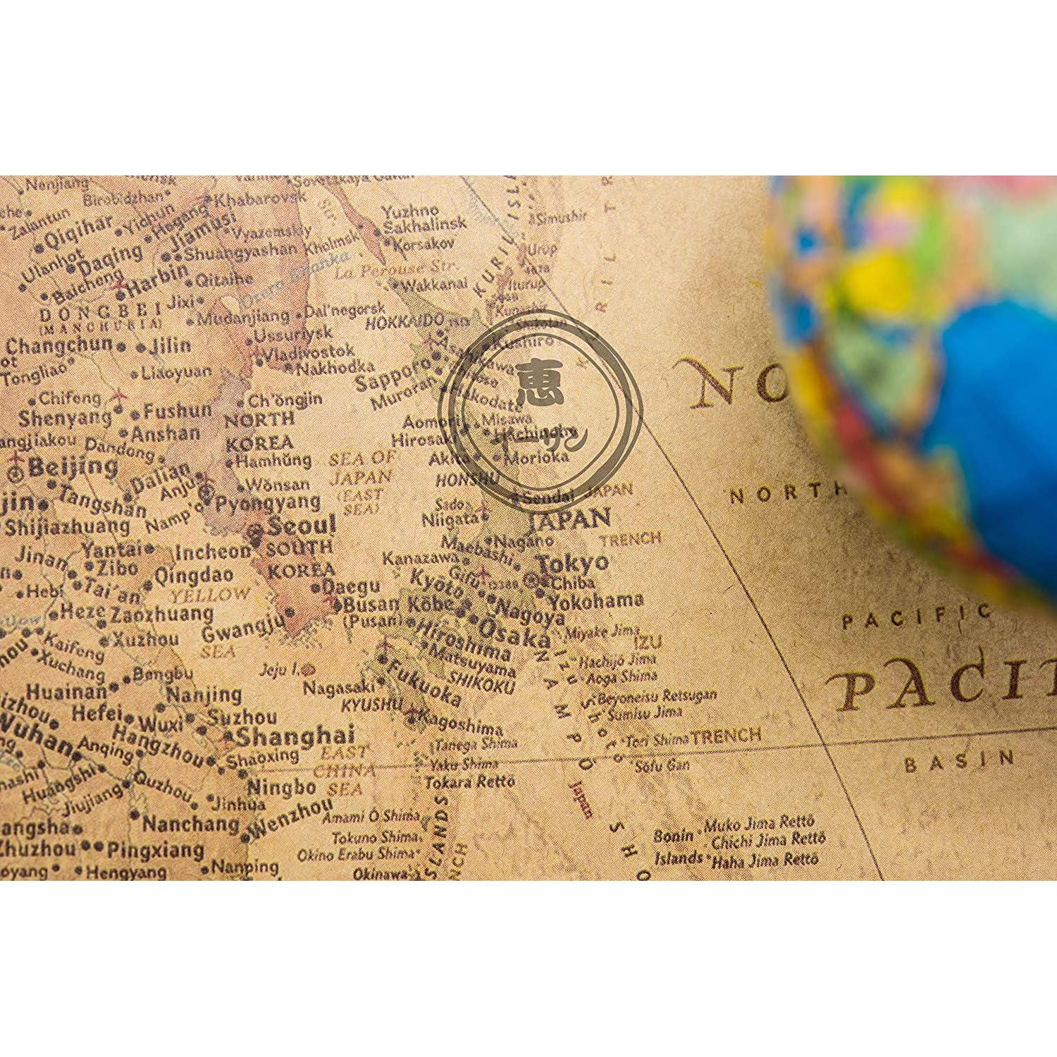 Amazon.co.jp: ポスター 世界地図 アンティーク風 マップ ヴィンテージ