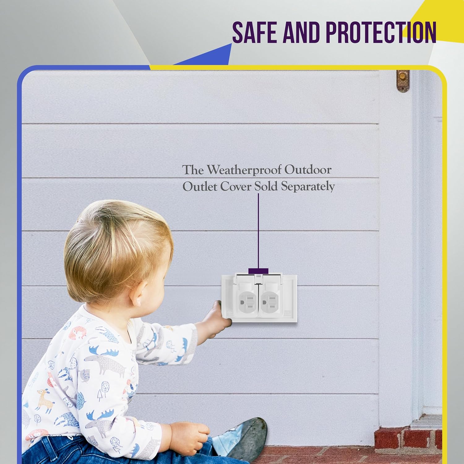 ENERLITES Duplex Receptacle, Tamper-Weather-Resistant, Residential Grade Outlets, 15A 125V, Self-Grounding, 2-Pole, 3-Wire, 5-15R, UL Listed, 61580-TWR-W-10PCS, White, 10 Pack