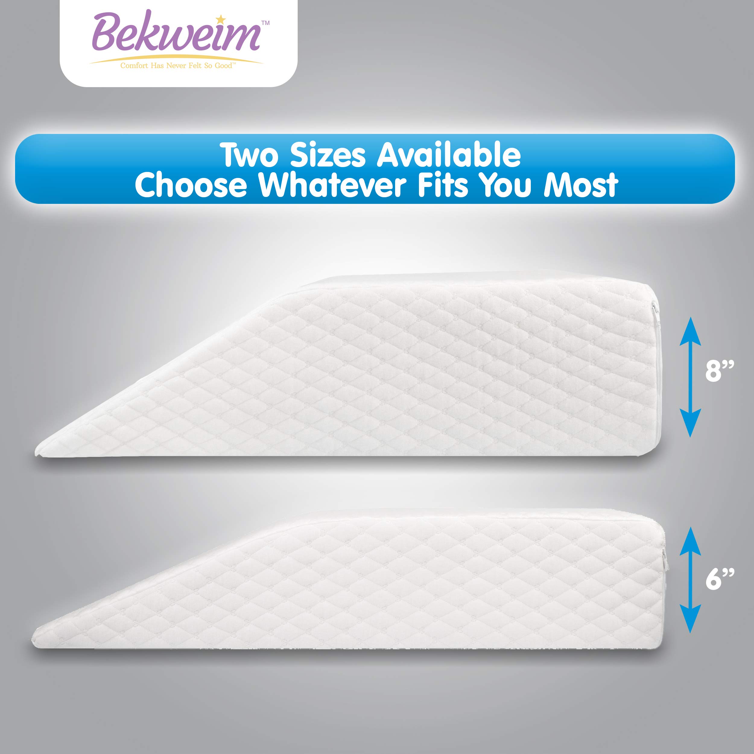 Long Leg Elevation Pillow for Circulation 2 Covers Included Memory