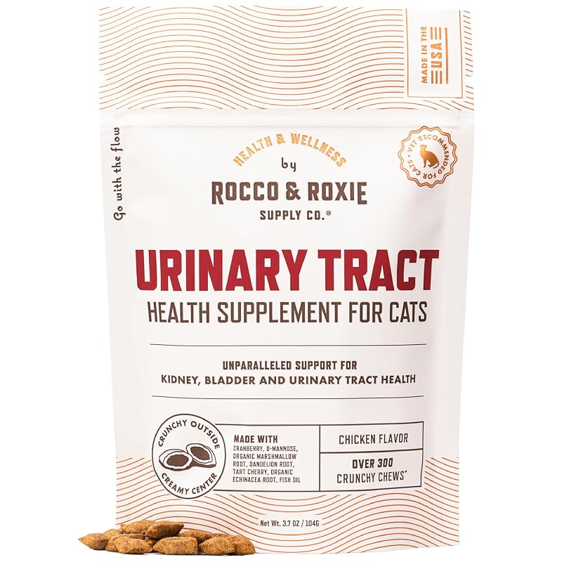 Suplemento para Trato Urinário de Gatos com Cranberry e D-Mannose Rocco & Roxie Supply Co. 105 g