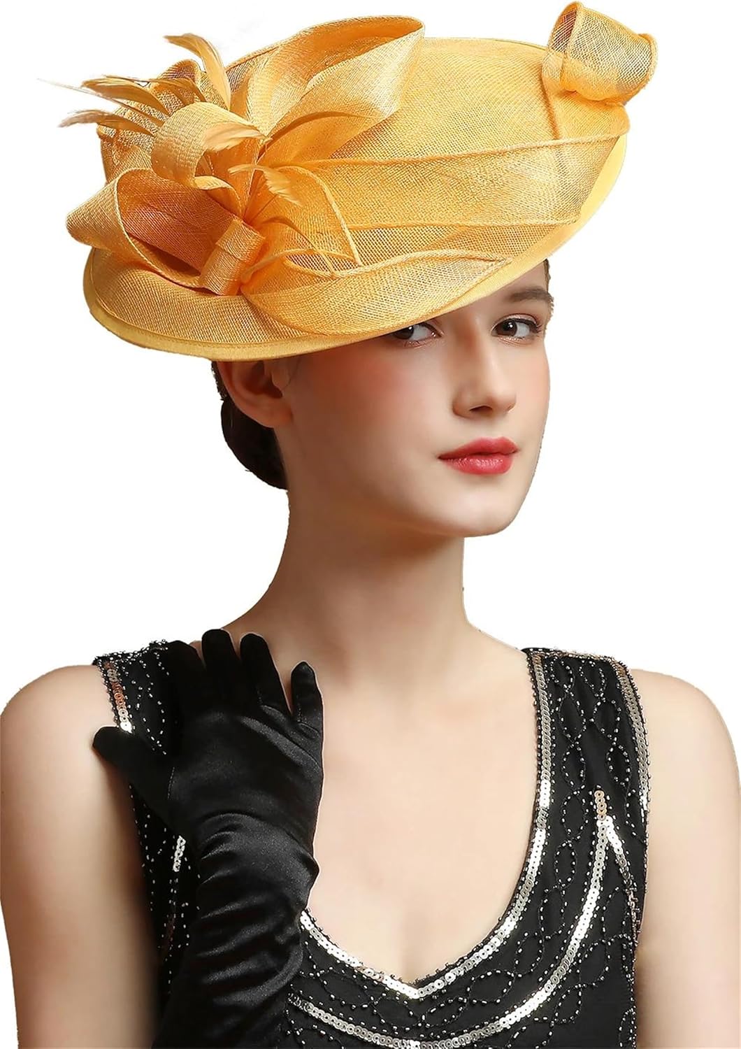 Women's Elegant Fascinator Headband Unique Bridal Wedding Carnival Cocktail Tea Party Derby Hat