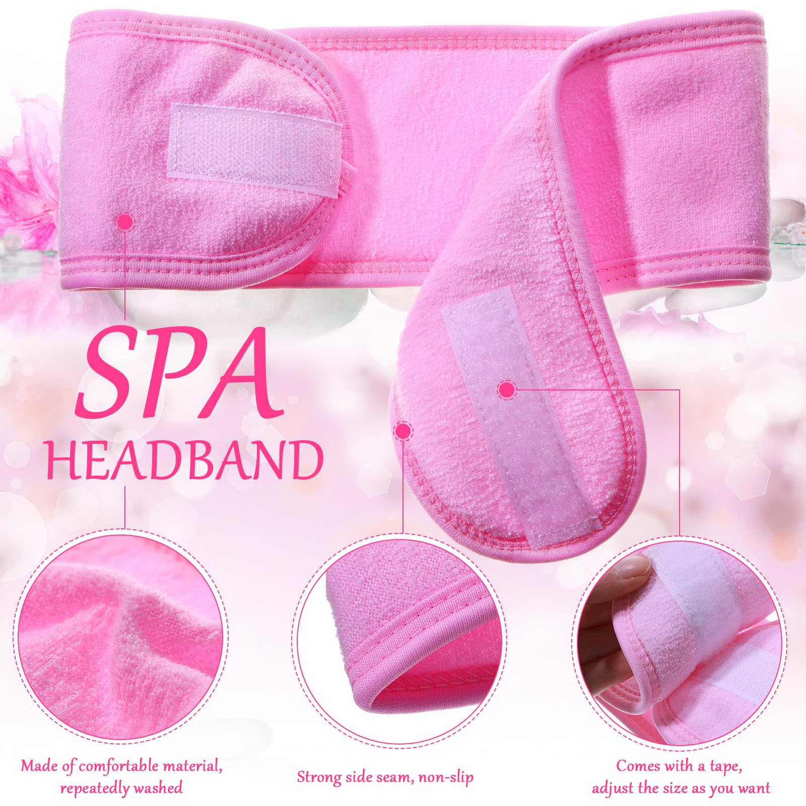 Amazon.com : Hoteam 24 Pcs Spa Facial Spa Headband Bulk  display picture 1