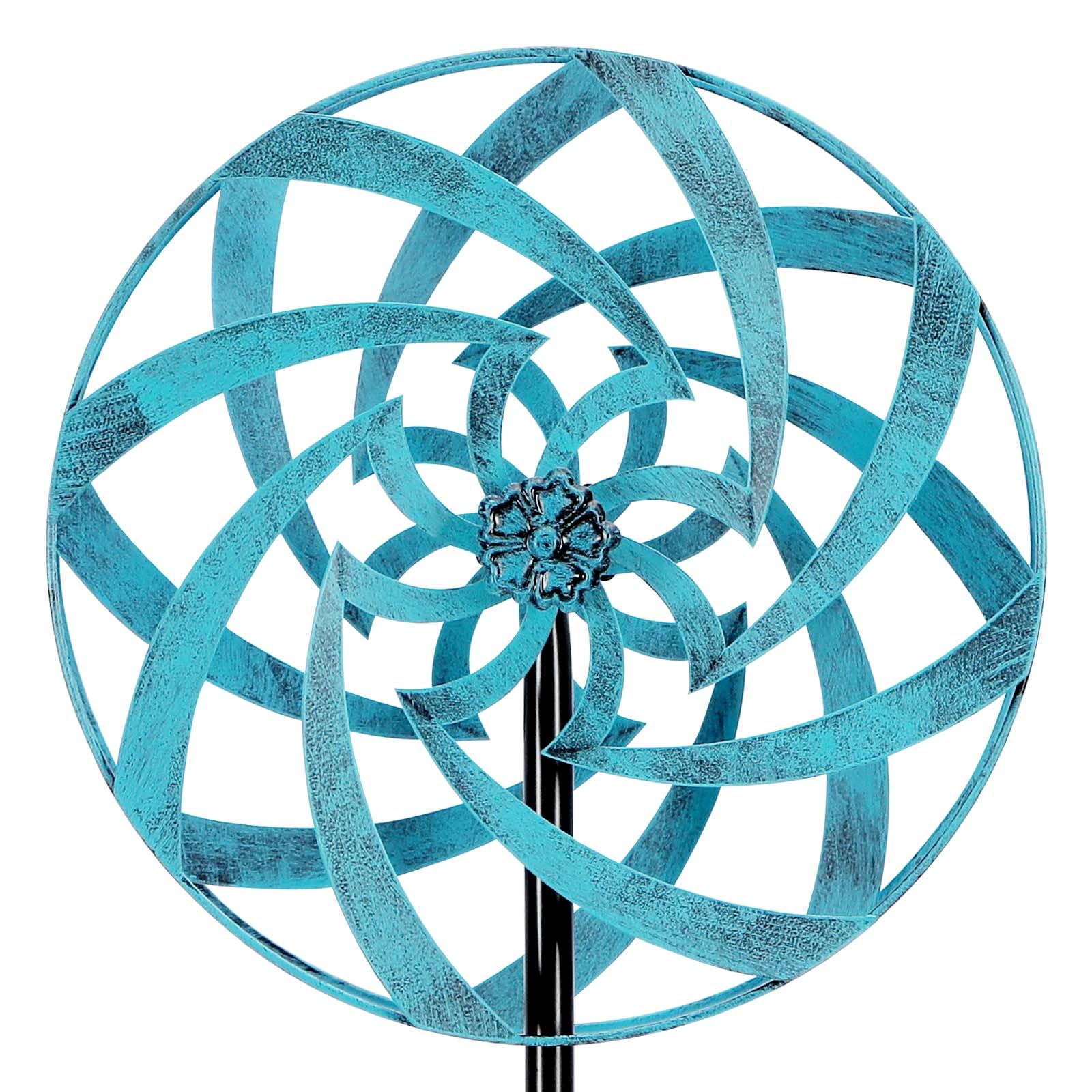 3D Visual Wind Spinners for Yard and Garden, Kinetic Wind Sculptures Spinner with Metal Stake, Wind Catchers for Outdoor Patio Lawn Decoration, 63 x 13
