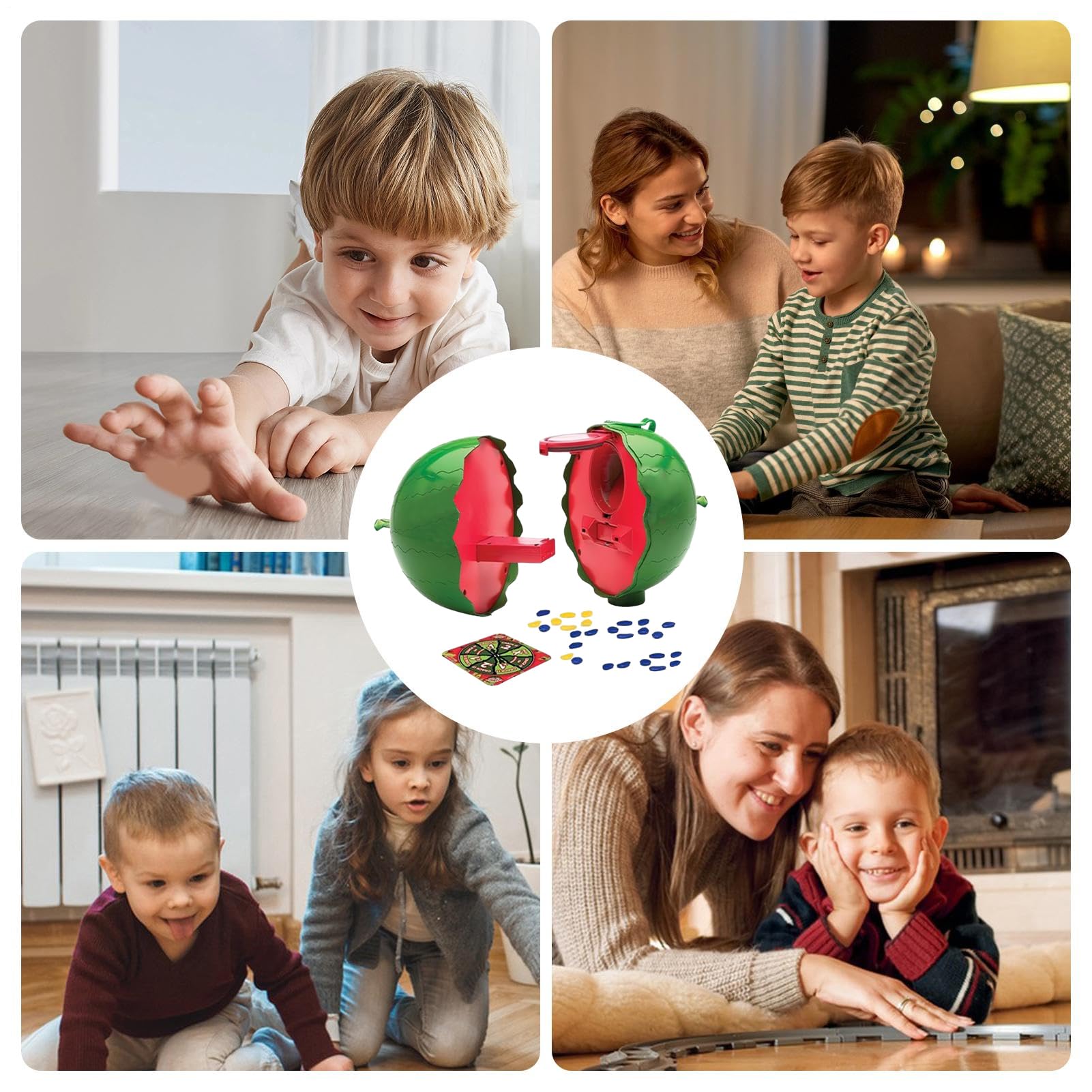 Giocattoli Anguria per Bambini - Dimensioni del prodotto 26,5 X 16 Cm, TrentDue Pezzi, Set Piatto Girevole | Facile Da Giocare Creativo Gioco Creativo Creativo Di Tutte Le Età Hardware AC