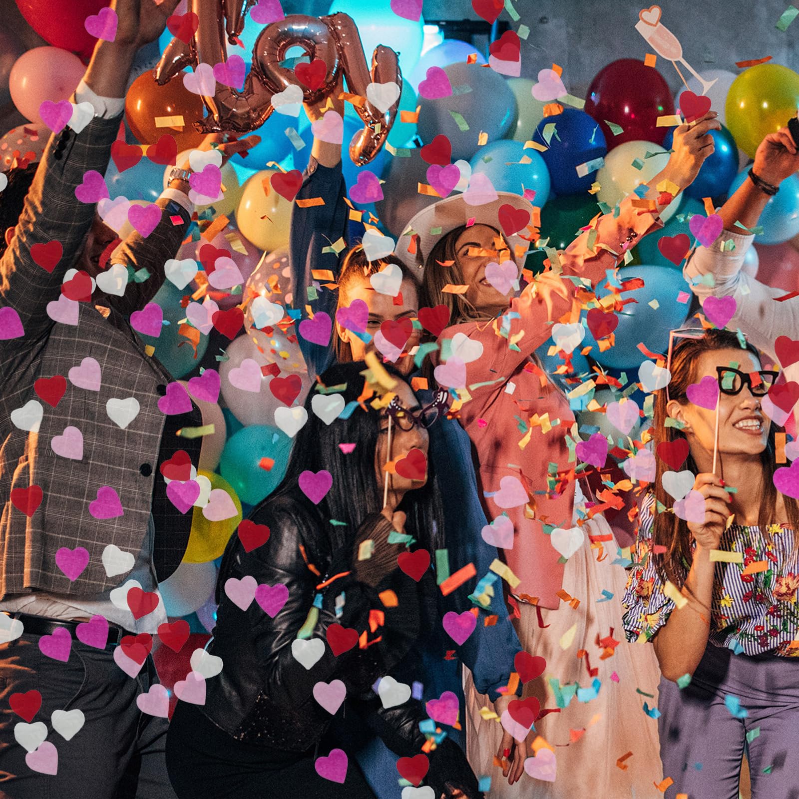 Coriandoli A Cuore 10.000 Pezzi - Multicolore, Per Matrimoni E Feste - Foto 8