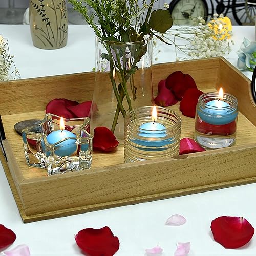 Miniatura 4 de Zest Candle Velas flotantes de 24 piezas, 1.75 pulgadas, azul claro