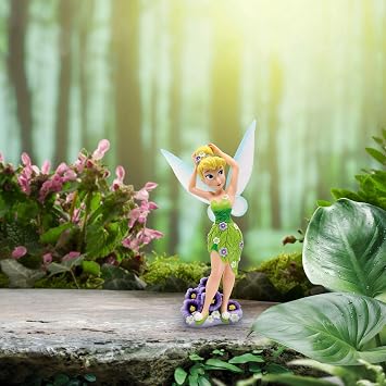 Enesco Disney Showcase Botanical Tinker Bell Hercai Menekşe Heykelcik, 20.6 cm, Çok Renkli