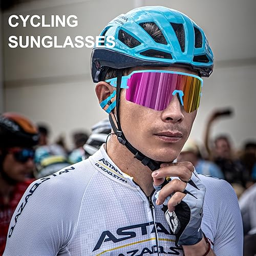 Miniatura 5 de SPOSUNE Gafas de ciclismo polarizadas para hombres y mujeres, protección UV400, gafas de sol deportivas para béisbol, correr, pesca, equitación