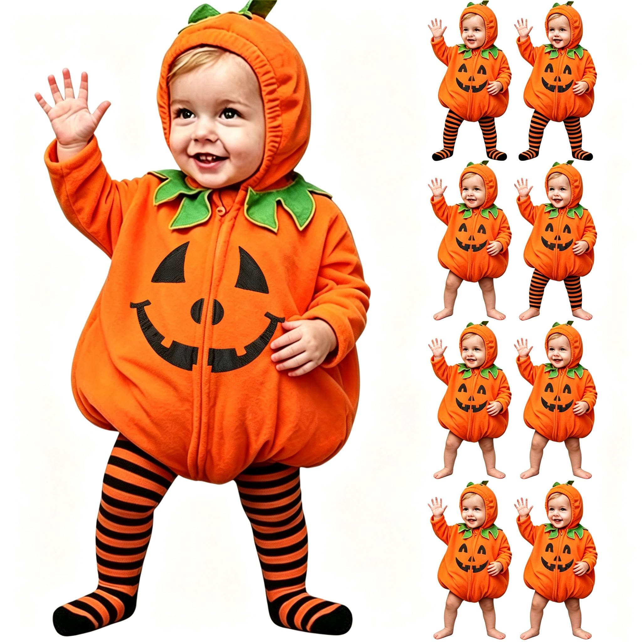 Baby Halloween Costume Cute Pumpkin Costume Hoodie