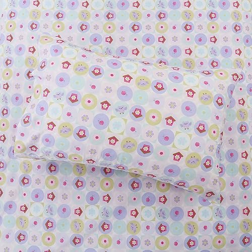 Miniatura 21 de Danica Juego de sábanas de 3 piezas 100% algodón para niños y niñas, incluye sábana superior, sábana bajera, funda de almohada estándar