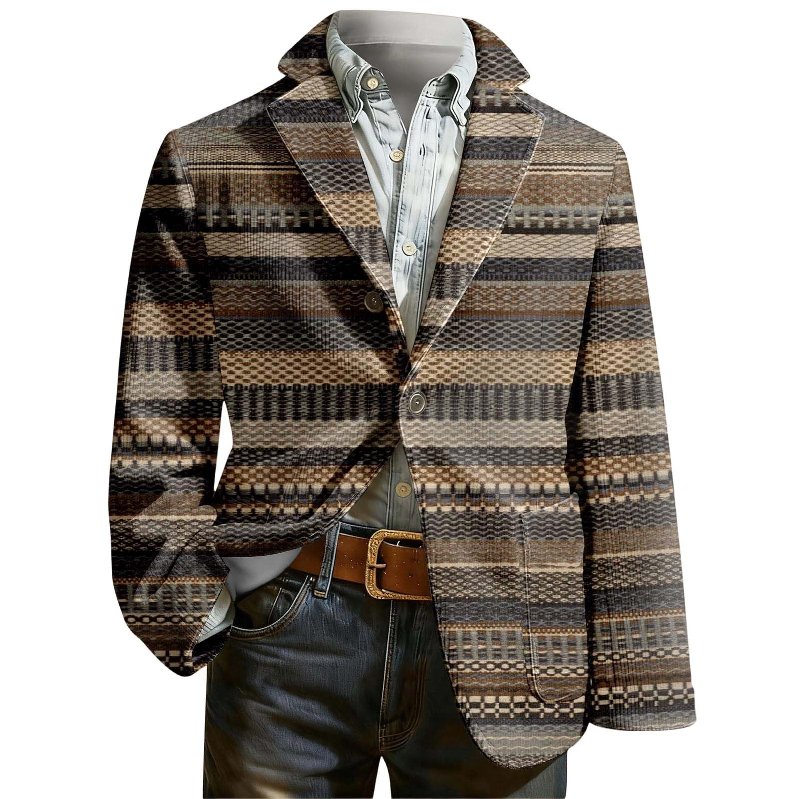 Estampado formal de pana para hombre, estilo esmoquin para chaqueta retro, elegante, casual o para usar en bodas y graduaciones
