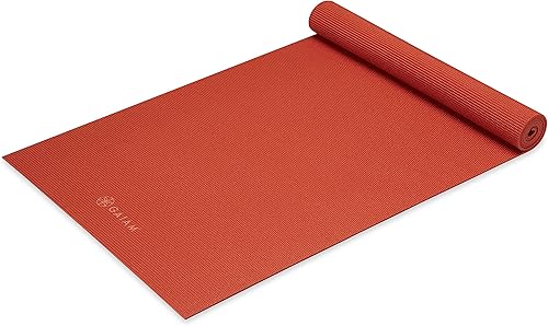 Miniatura 19 de Gaiam - Esterilla de yoga de calidad superior de 5mm, lisa, gruesa y antideslizante para todo tipo de ejercicios de yoga, pilates y gimnasia (173 cm