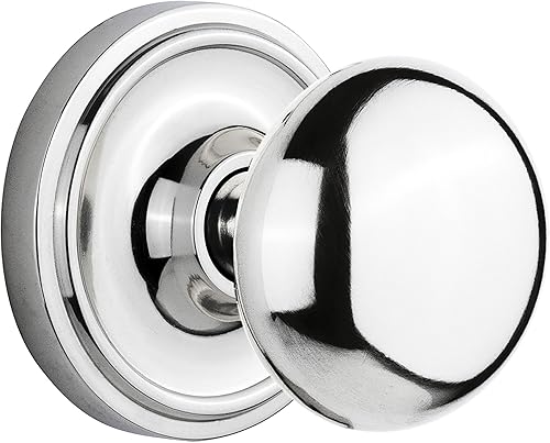 Miniatura 3 de Nostalgic Warehouse Roseta clásica con pomo de puerta de Nueva York, maniquí individual, latón sin lacar