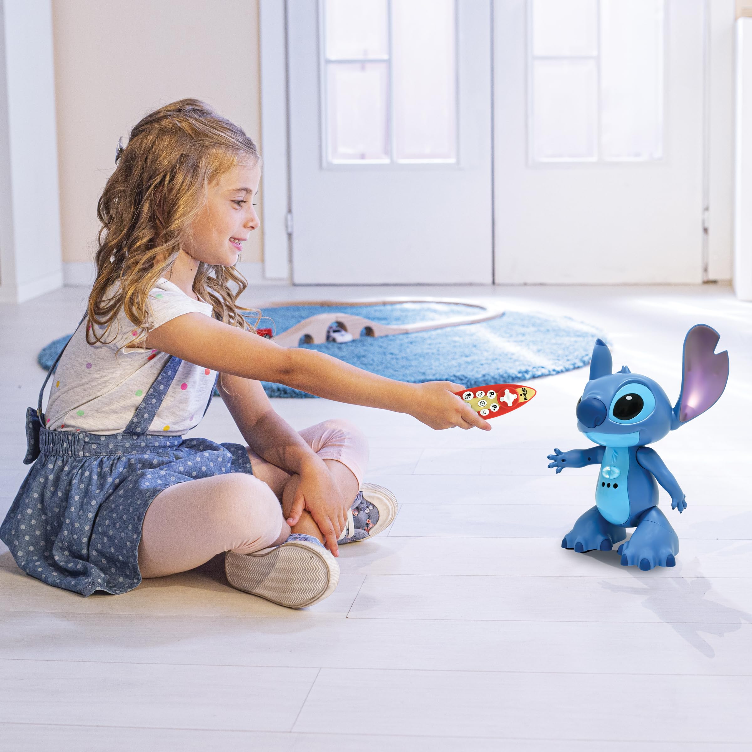 LEXIBOOK, Disney Stitch, Bilingual English Spanish Interactive Toy, Gesture and Remote Control, Reacts to Touch, Programmable - Image 3