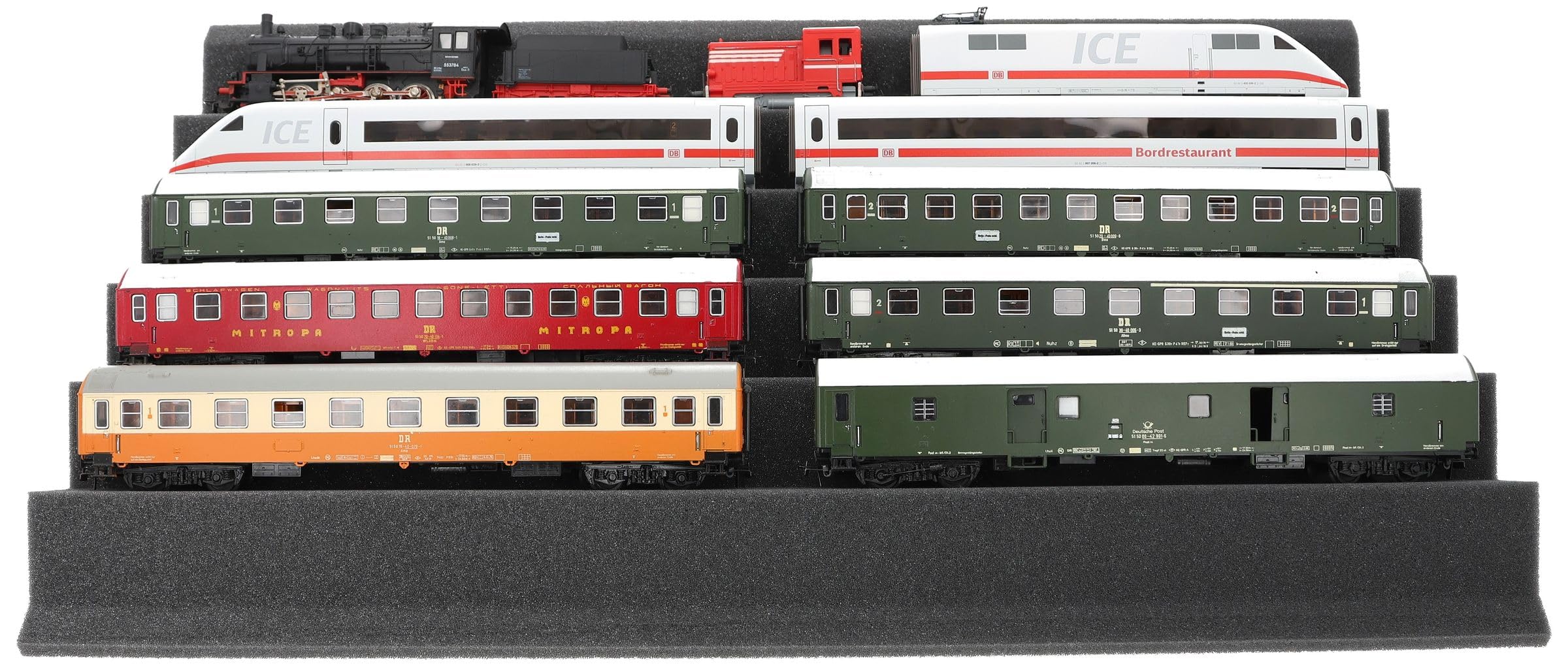 EUMEWDA01 Feldherr Zugliege - H0 Gauge - 5 przedzia³ów dla modeli lokomotyw kolejowych, wagonów i pojazdów., Amount:2 pcs.