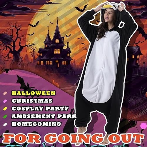 Miniatura 4 de Beauty Shine - Mameluco unisex para adultos, disfraz de personaje de caricaturas para cosplay, Halloween, Navidad, ropa para dormir o estar en casa