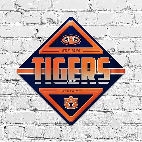 Miniatura 179 de Rico Industries NCAA - Letrero de metal estándar de 16.5 x 16.5 pulgadas, decoración del hogar, dormitorio, oficina, cueva de hombre