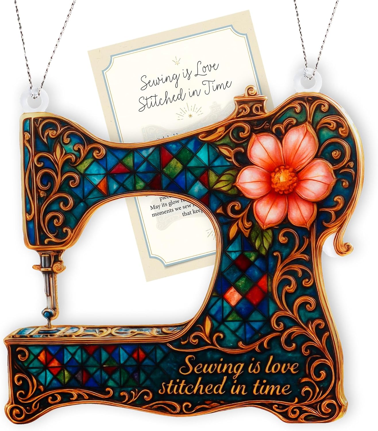 Christmas Ornament 2026 - Sewing Machine Ornament - Quilter Gift - Sewing Machine Ornament for Christmas Tree - Sewer Gift for Women – White Elephant Gifts - Xmas Tree Funny Decoration