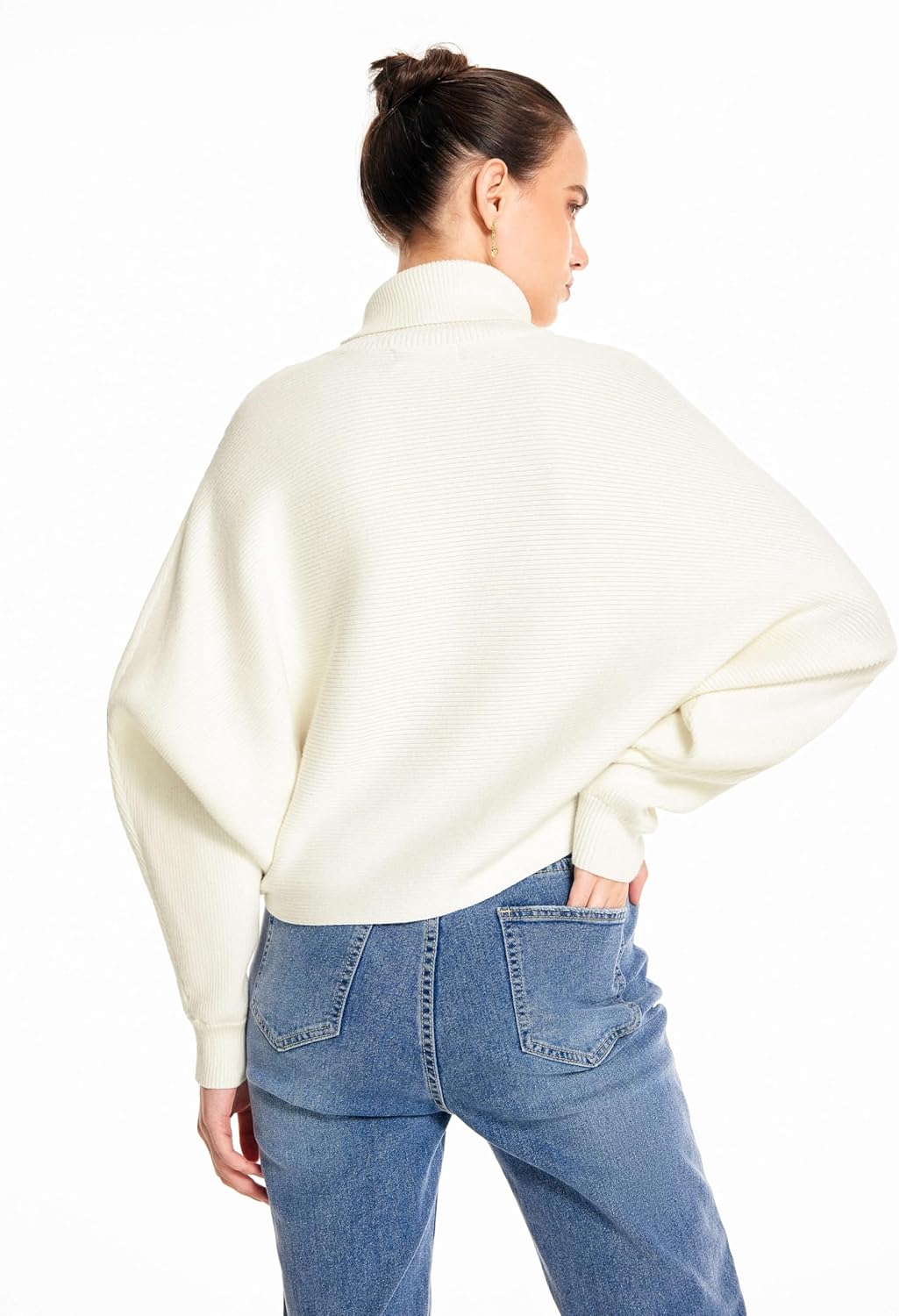 CIDER Women’s Turtleneck Long Sleeve Oversized Trendy Pullover Sweater Jumper Fall Tops - Image 5