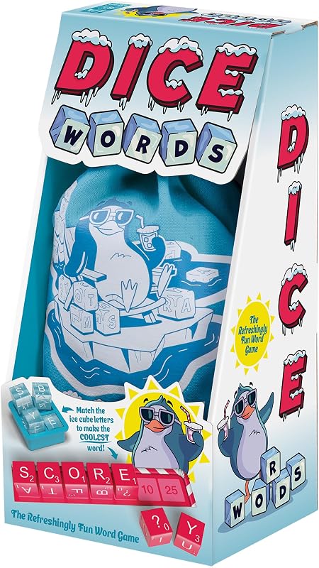 Dice Words | The Refreshingly Fun Word Game | Roll, Spell & Score | Skill, Luck & Speed | 2–4 Players | Ages 8+
