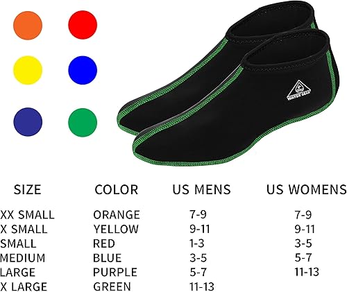 Vista 29 de Water Gear Fin Socks - Calcetines de buceo grandes para buceo y esnórquel, para hombres y mujeres, mantiene tus pies secos Naranja