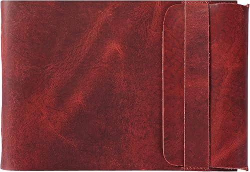 Miniatura 66 de Diario de viaje de cuero, cuaderno encuadernado vintage hecho a mano para hombres y mujeres, acabado antiguo, cuero de búfalo auténtico, papel