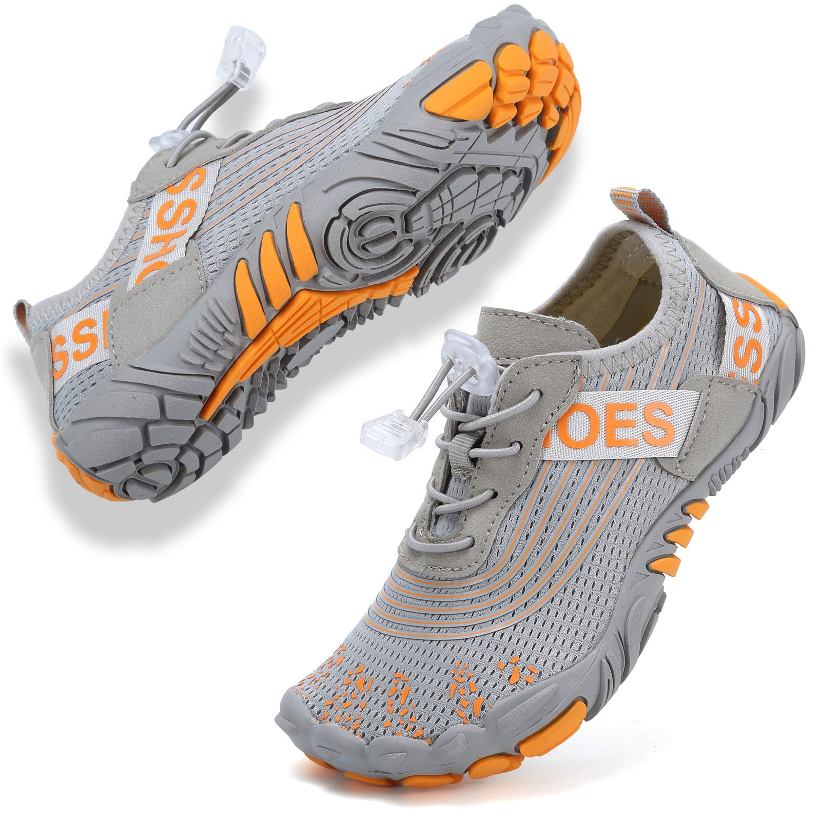 DimaiGlobal Zapatos de Agua Calcetines Descalzos de Secado rápido Antideslizante para Niñas Niños Piscina de Playa Natación para Buceo Ejercicio Escarpines de Baño