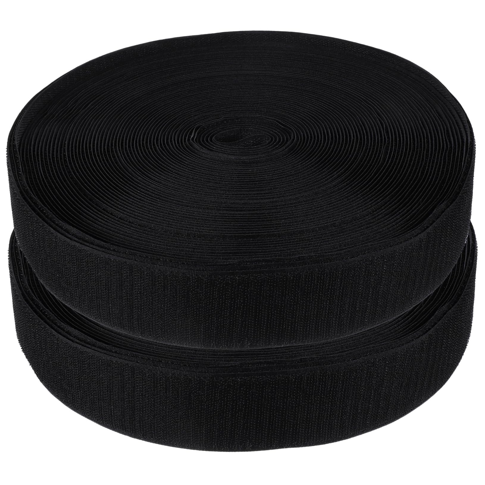 Anneome 2 Rollos de Cinta de Gancho y Bucle para Ropa y Bolsas, Material de Nylon y Tela Mezclada, Longitud Amplia Adecuado para Proyectos de Bricolaje y Equipaje