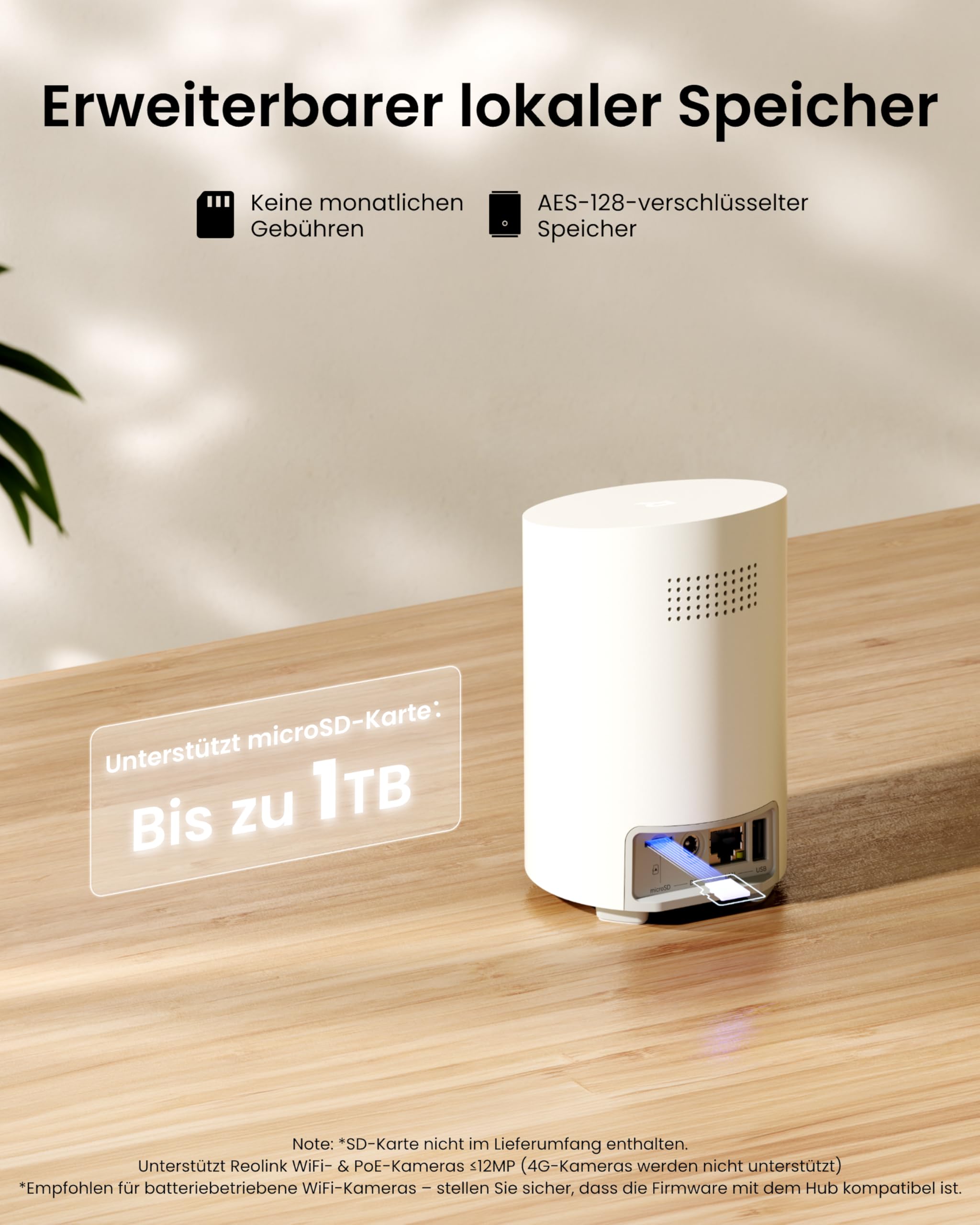 Reolink Argus MagiCam V2 mit Home Hub Mini-Kit, 2 MP/1080p-Außenkamera mit Akku, wasserdicht nach IP67, Zwei Stromversorgungsmöglichkeiten, magnetische Halterung zur Befestigung, Fernzugriff