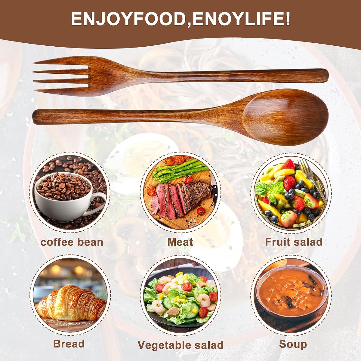Hanamobi Biodynamic Bamboo Utensil & Cooking Set view 3