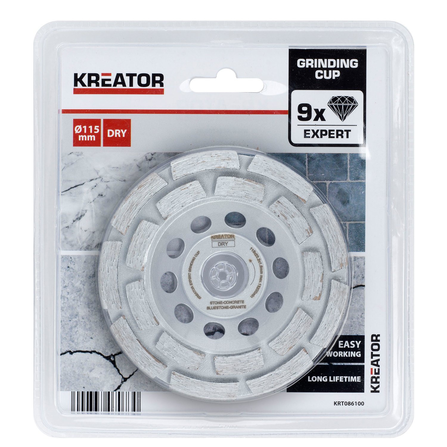 KREATOR KRT086100 - Disco de diamante d115 expert cup