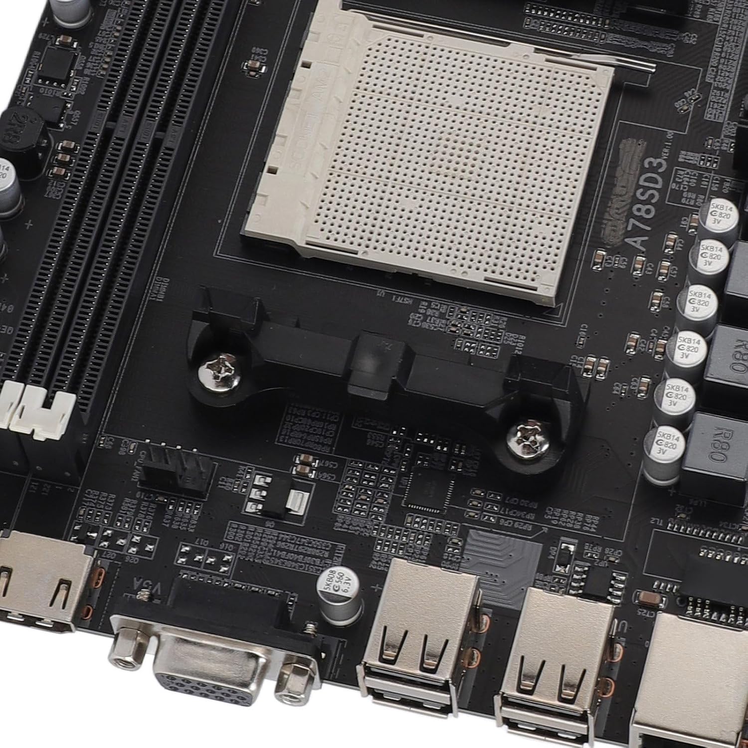 Close-up of AM3 CPU socket