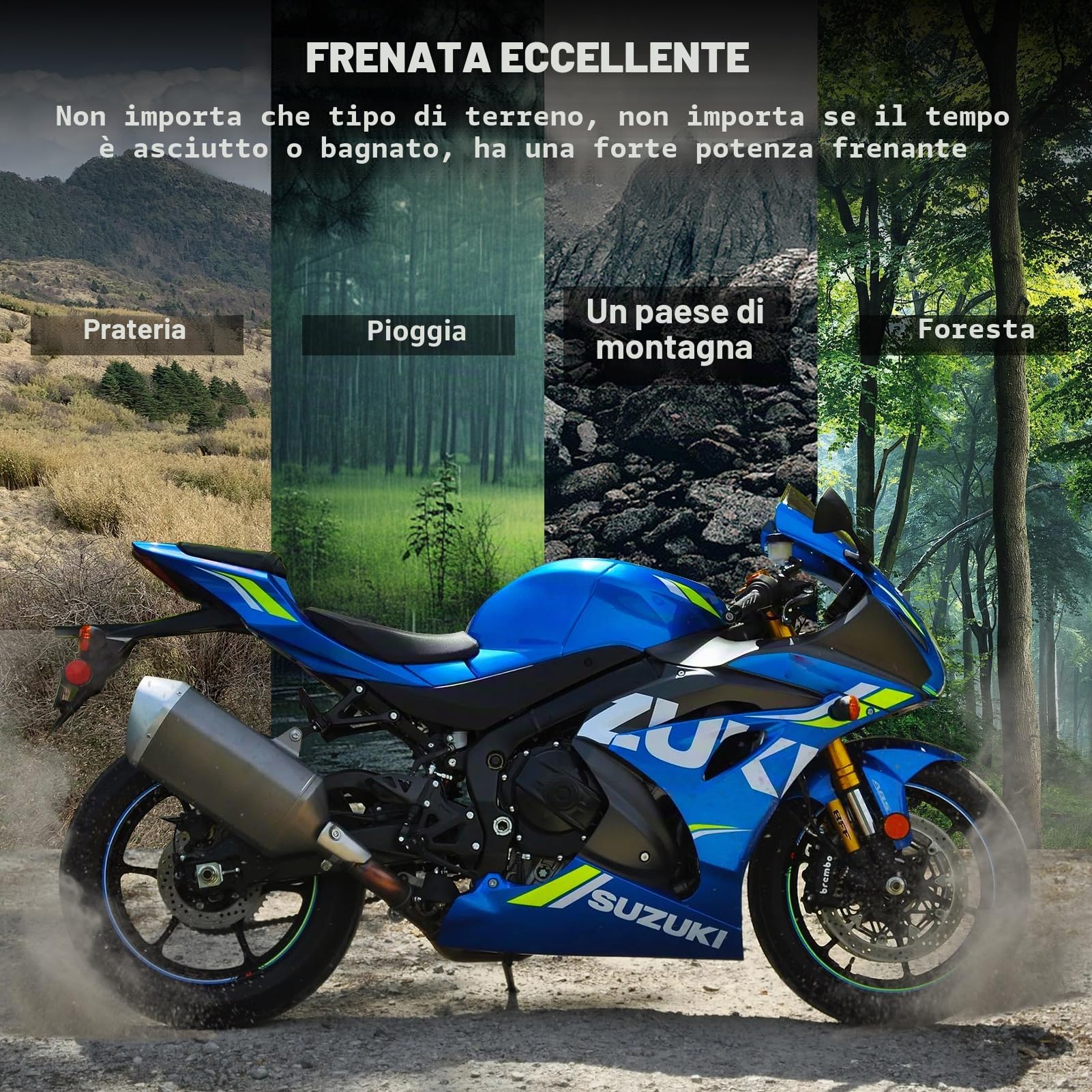 Pastiglie freno anteriori e posteriori per Suzuki 650 DL650 VStrom 2004-2020 DL1000 1000 V-Strom 2002-2010 SV650 SV 650 2003-2015 GSR750 2011-2015