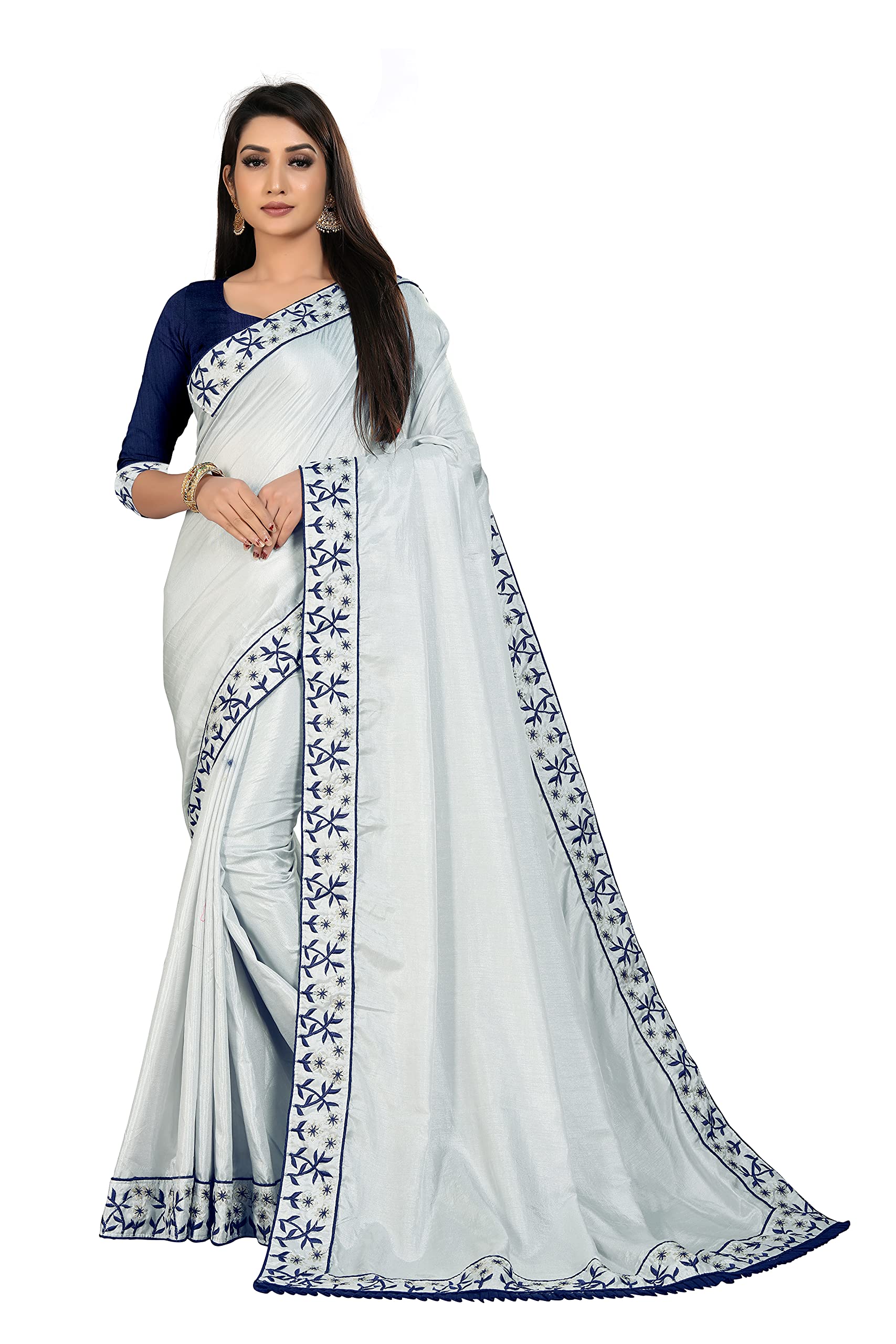 Nityanta FabWomen's Mysore Silk Saree (Vaidehi 02_Sky Blue)