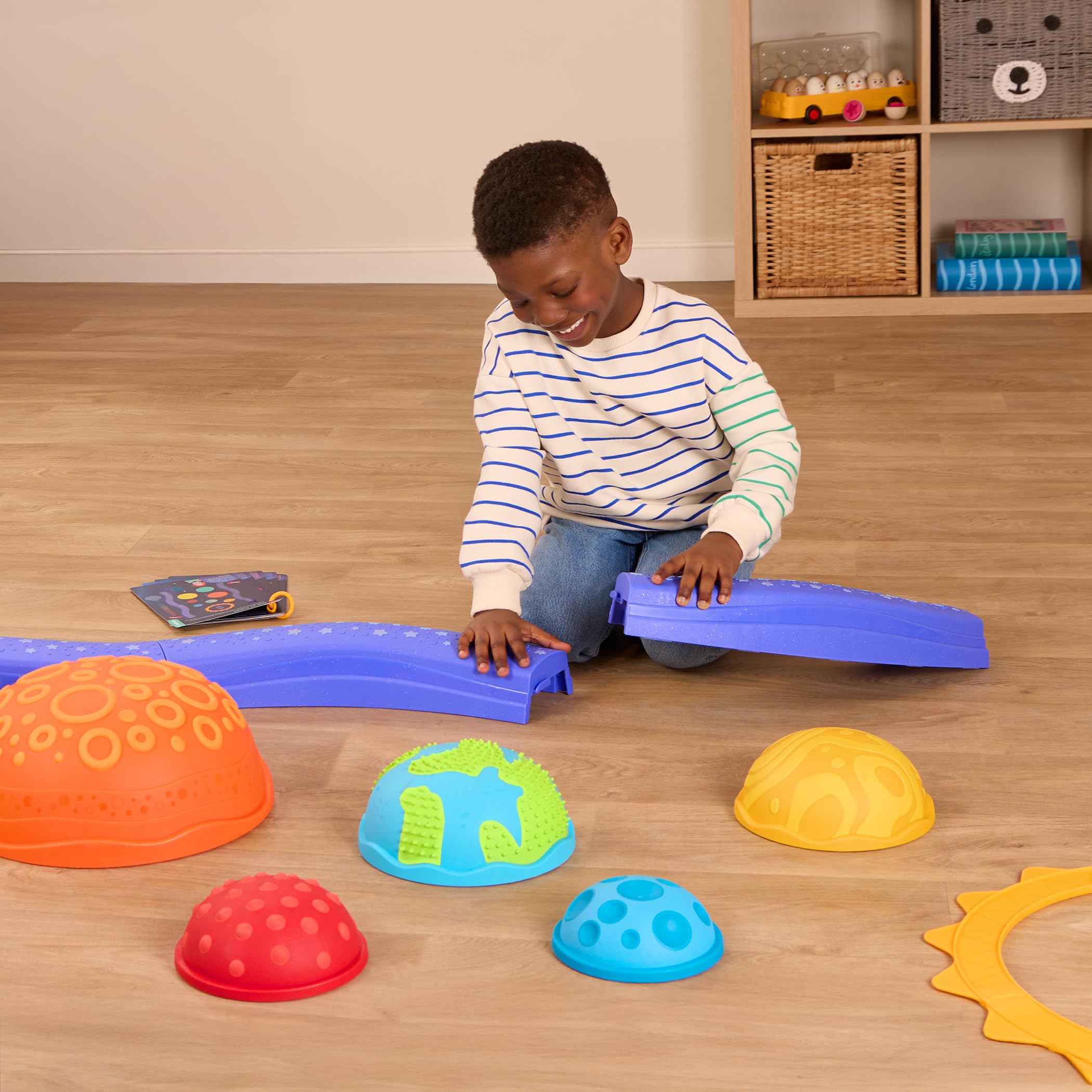 Battat Education Step & Feel Sistema Solare, Travi e Pietre Equilibrio