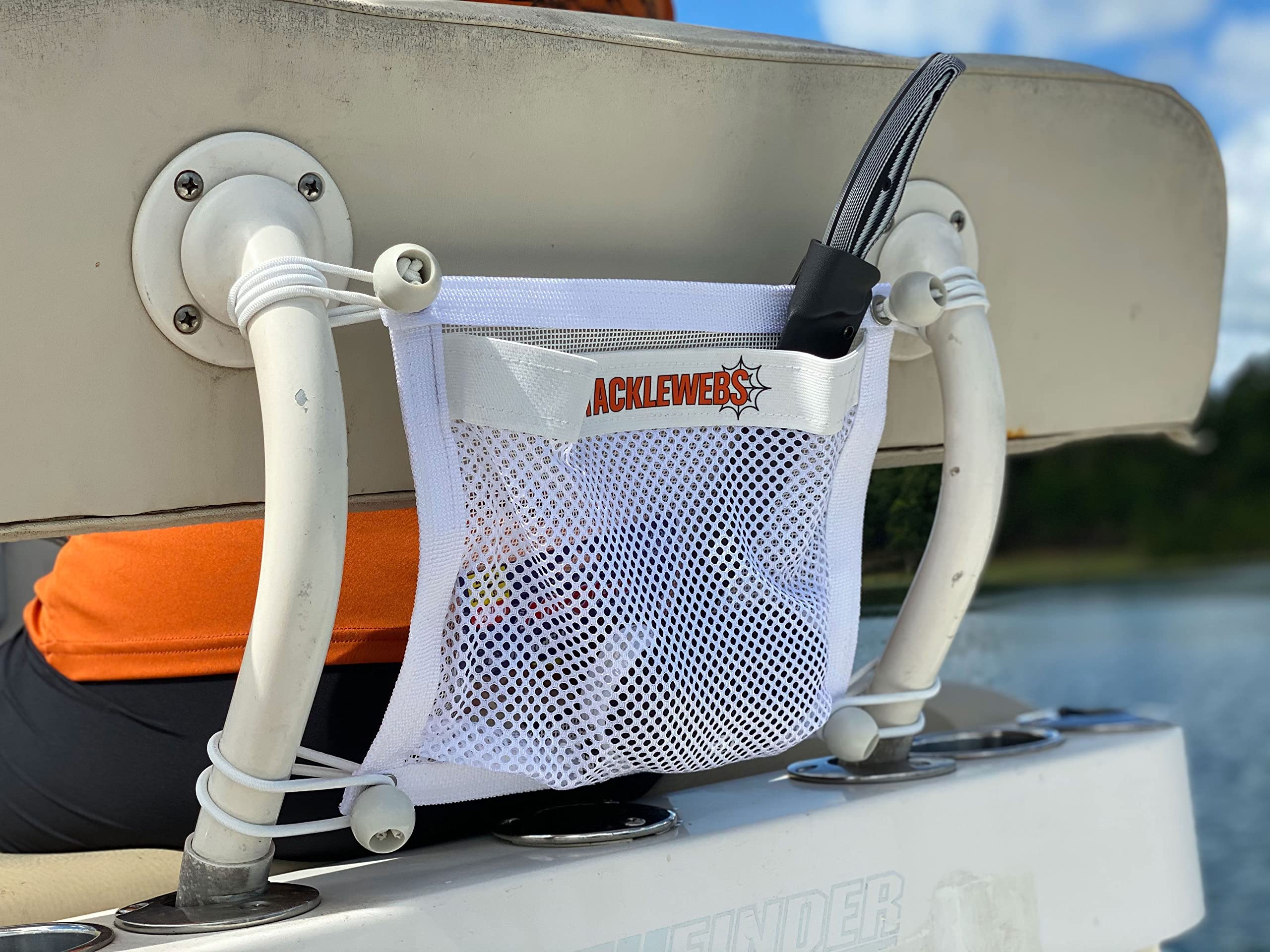 12" Wide x 10" High Hook & Loop TackleWebs® White