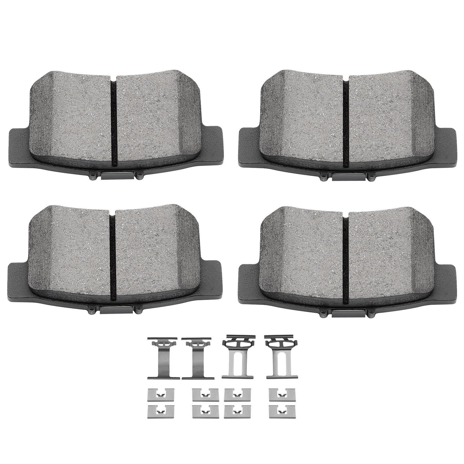 SCITOO D537 Rear Ceramic Brake Pads Sets Fit For Acura CL/CSX/EL/ILX/Integra/RSX/TL/TSX/Vigor,For Honda Civic/For Accord/Prelude/S2000,For Suzuki Kizashi/SX4/SX4 Crossover
