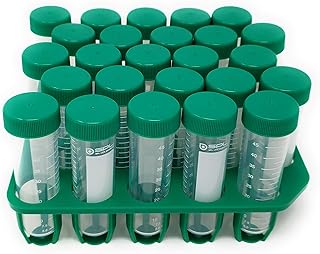 SPL 50ml Conical Centrifuge Tube PP/HDPE with PP Racks, Sterile,Non - pyrogenic, Non - cytotoxic, DNase/RNase - Free, Human DNA - Free (1 Rack (25 Tubes))
