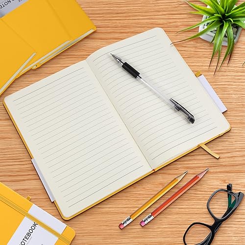 Miniatura 5 de Paquete de 20 diarios para escribir cuadernos de rayas universitarias a granel, cuadernos de tapa dura (200 páginas) para hablar notas, diarios