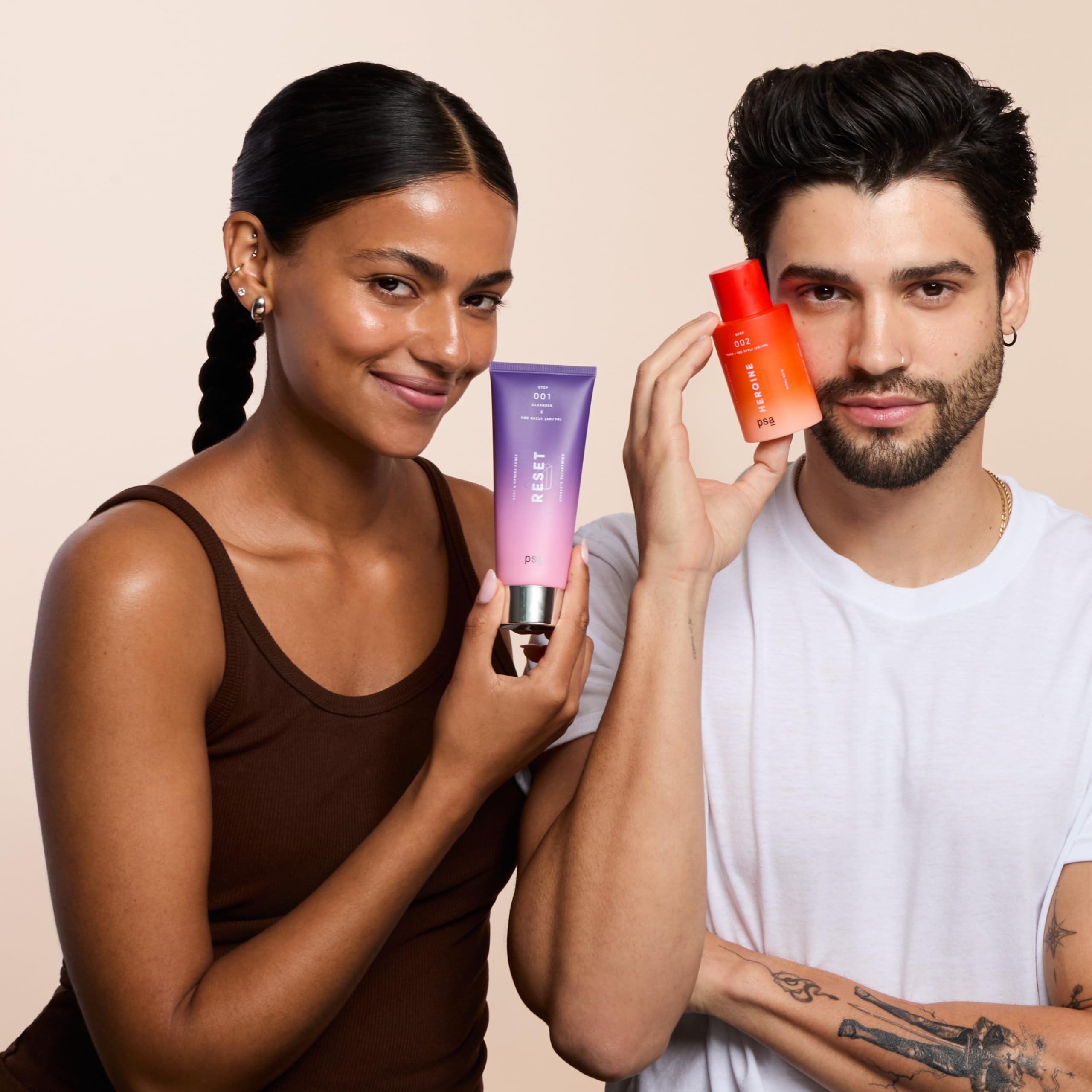 PSA HEROINE Mandelic & Licorice Superfood Glow Toner: Pore-Refining Daily Toner With 6% Mandelic + Lactic Acid, Niacinamide, Licorice Root. 100 Ml / 3.4 Oz