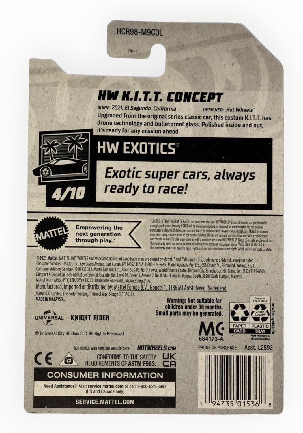 Hot Wheels Knight Rider Concept, HW K.I.T.T. Concept
