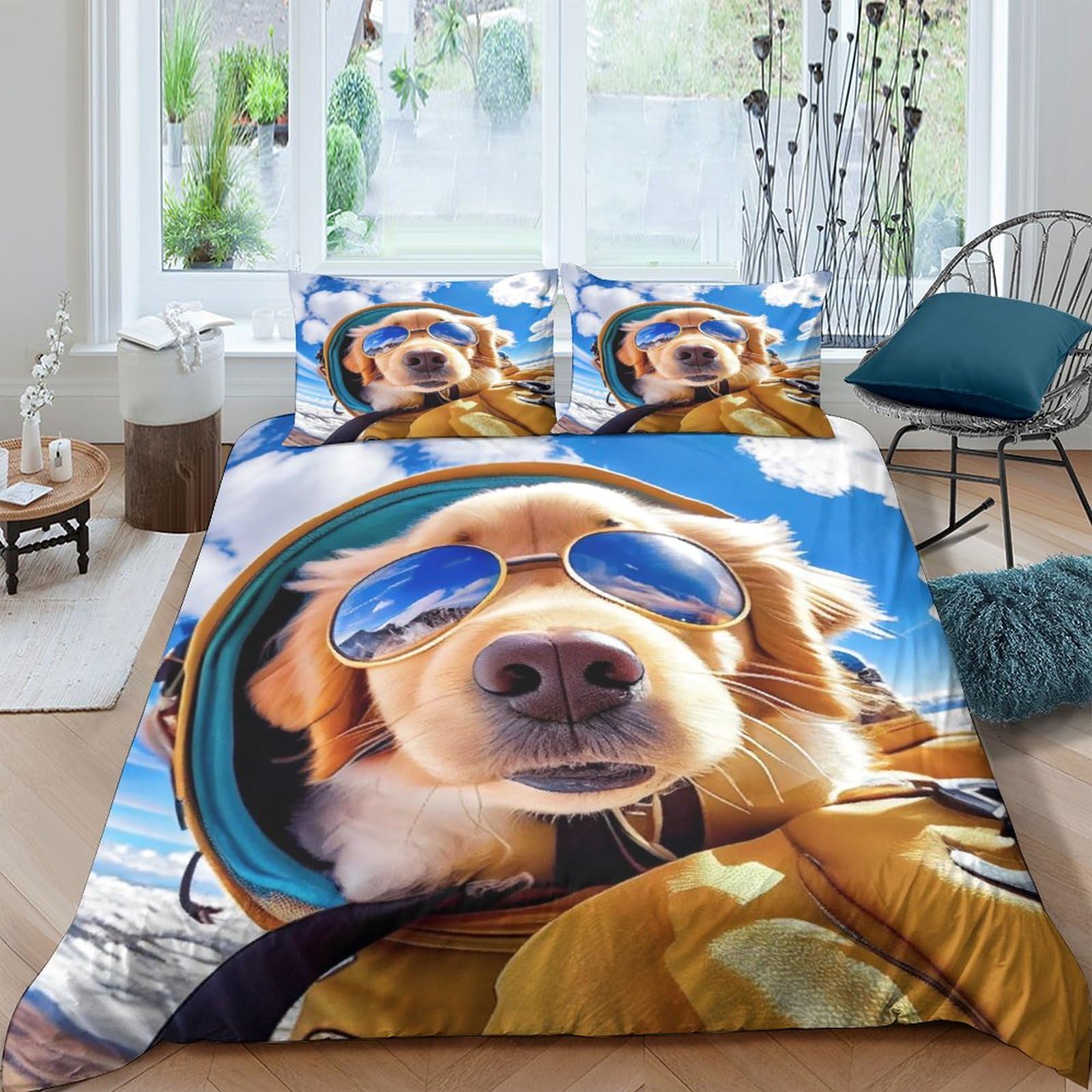 Parure de lit chien IOFEER King idéale pour faire plaisir aux passionnés
