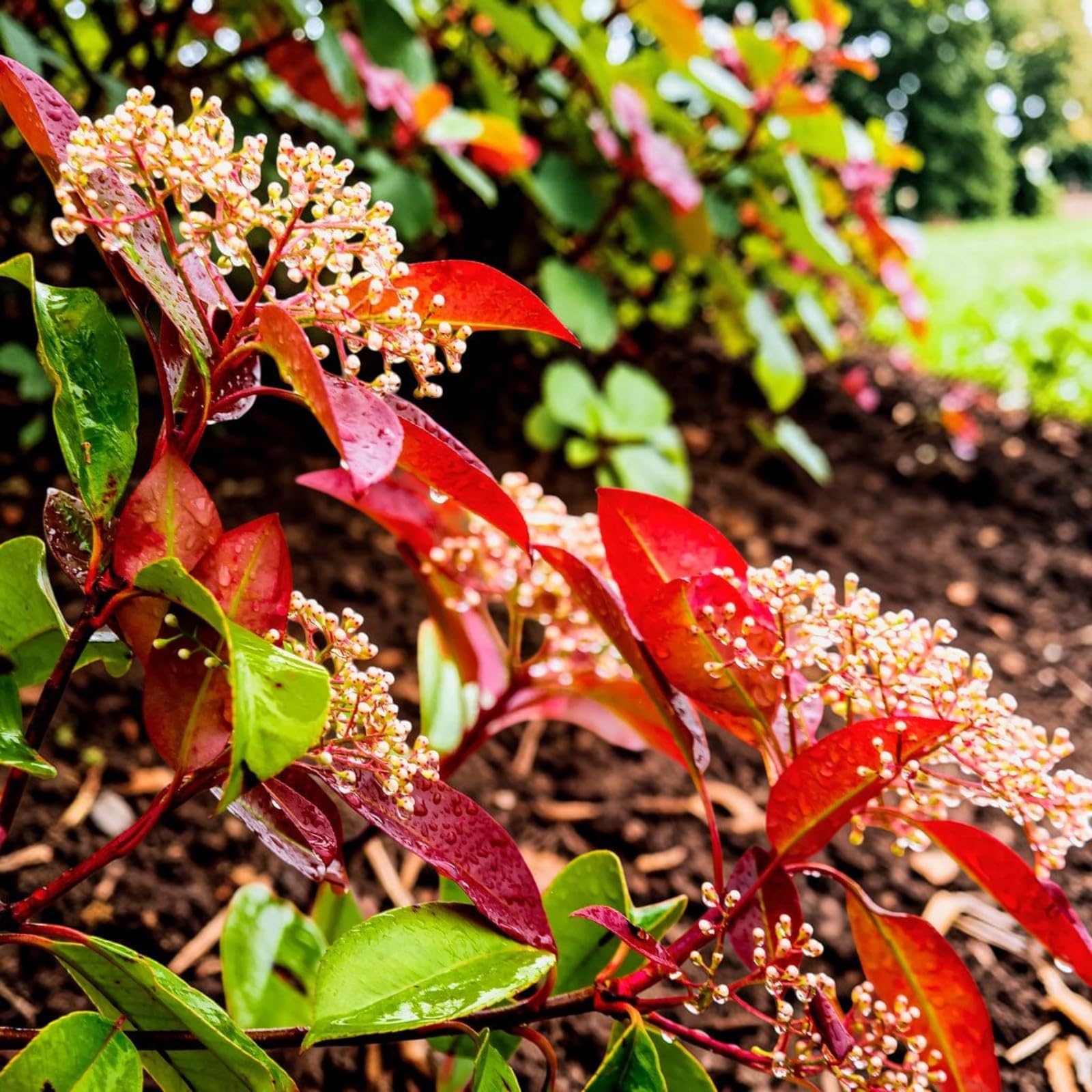 Carbeth Plants 2 x Photinia Little Red Robin in 9cm Pots - Hardy, Evergreen  Red Hedging for Patios, Borders & Containers : Amazon.co.uk: Garden
