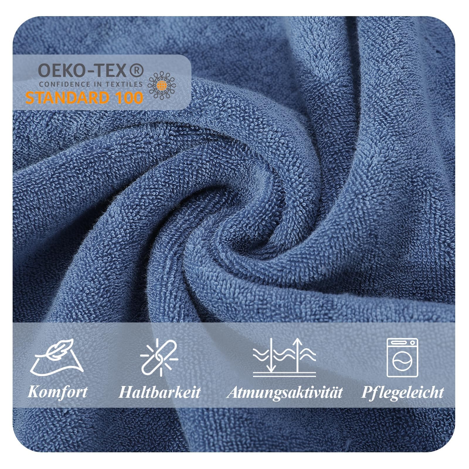 Damen Kapuze Bademantel Reißverschluss Frottee Langarm Bademantel | Kurz und Leicht.Taschen und Bindegürtel – geprüft auf Schadstoffe, ideal für Sauna und Zuhause