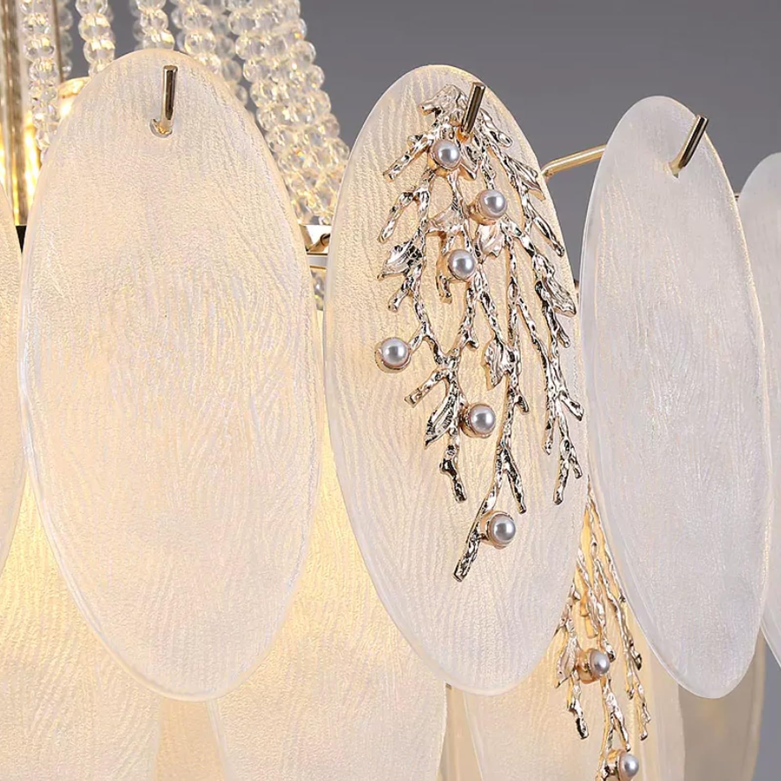 Lampadario Foyer In Oro, Grande Lampadario Cristallo In Stile Francese