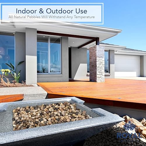Vista 52 de Royal Imports Piedras decorativas de 5 libras, piedras de río, pinturas para acuarios de peces, grava, paisajismo, decoración del hogar natural